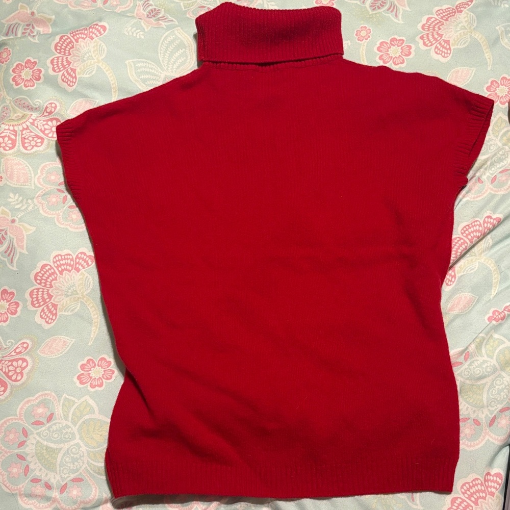 United Colors Of Benetton Bold Red Turtleneck Sweater
